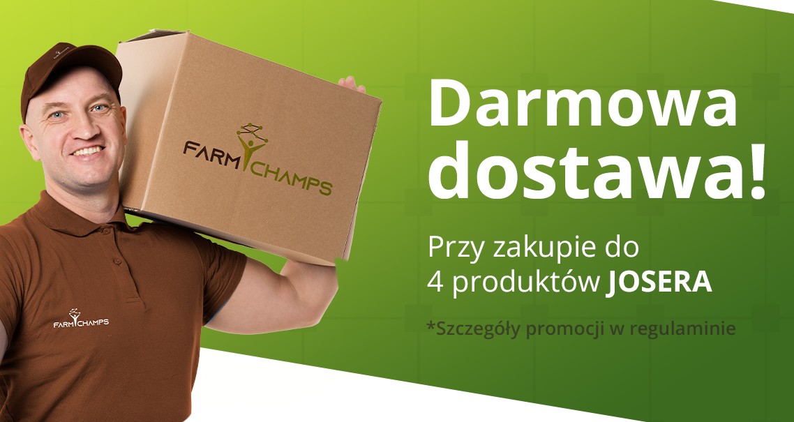 Zamów produkty JOSERA z darmową dostawą! Dowiedz się więcej o promocji